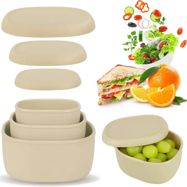 Airtight Silicone Food Storage Containers