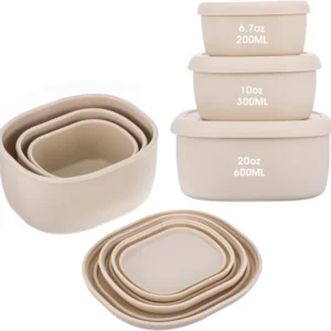 Reusable Silicone Food Storage Containers