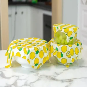 Reusable Beeswax Food Wraps — Set of 3