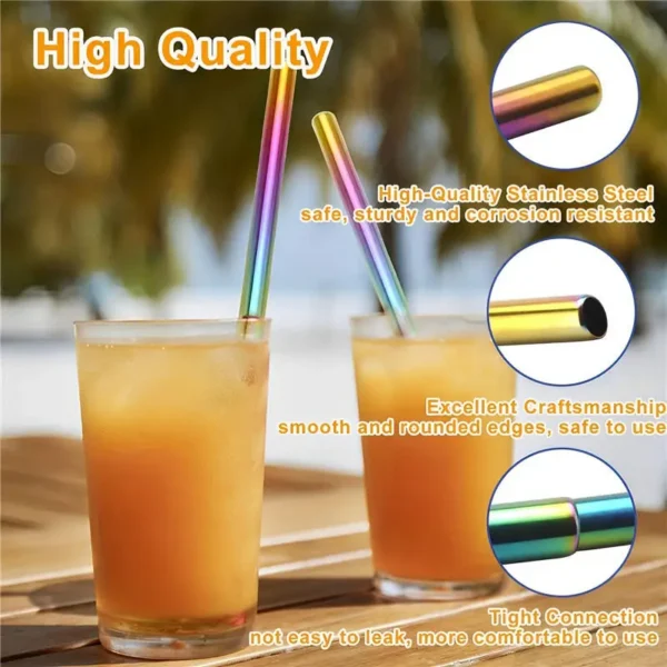 Collapsible Stainless Steel Straw Set