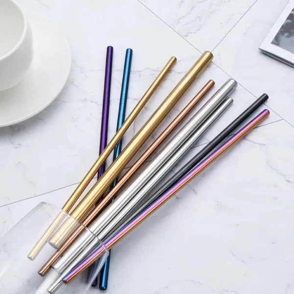 Stainless Steel Reusable Straw Set