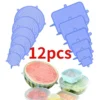 Adaptable Silicone Stretch Lids — 12 Pack