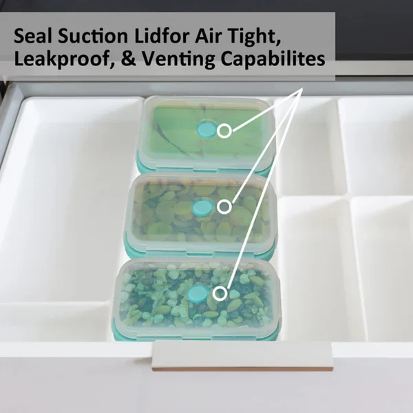 Collapsible Silicone Bento Container Set