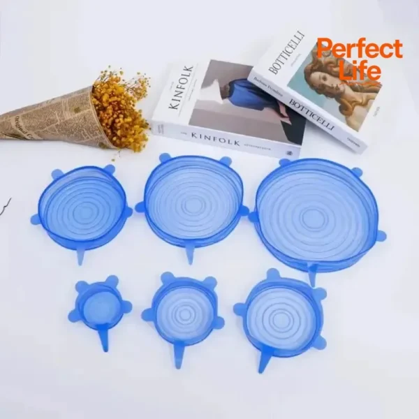 Reusable Silicone Stretch Lids — Set of 6