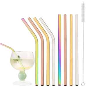 Stainless Steel Straw Set — 8 Piece