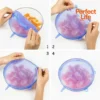 Reusable Silicone Stretch Lids — Set of 6