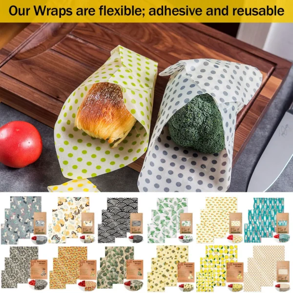 S5011bb70b962427291310dd0500b6e25T.webp Reusable Beeswax Food Wrap Roll