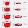 Collapsible Silicone Food Container with Lid
