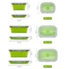Collapsible Silicone Bento Lunch Box