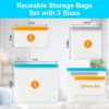 Reusable Silicone Food Storage Bags — 12 Pack