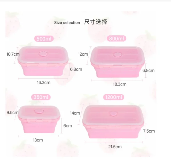 Collapsible Silicone Food Container — 500 ml