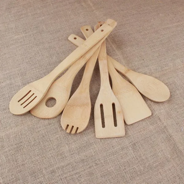 Bamboo Wooden Cooking Utensil Set
