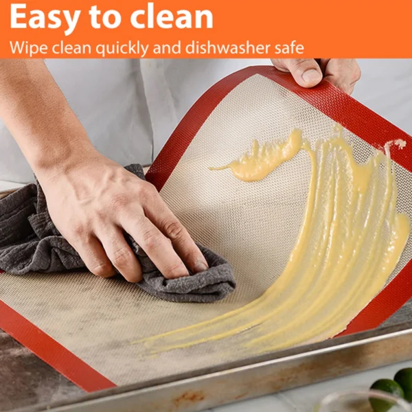 Non-Stick Silicone Baking Mats — Set of 2