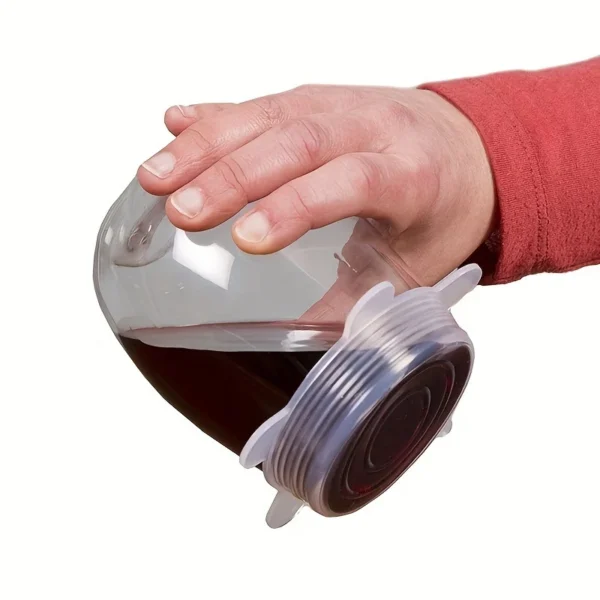 Reusable Silicone Stretch Lids — 6 Pack