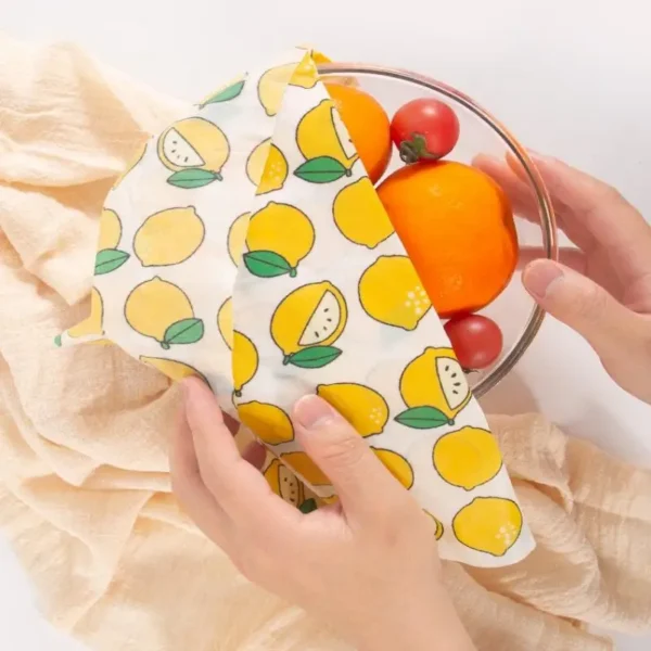 Reusable Beeswax Food Wraps — Set of 3