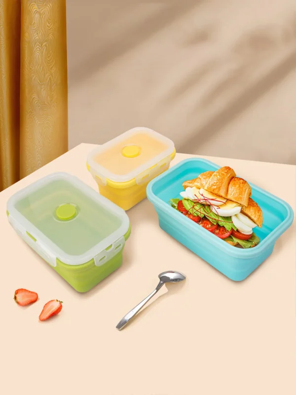 Collapsible Silicone Food Containers — 3 Pack