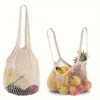 Reusable Cotton Net Grocery Tote