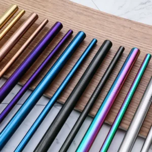 Stainless Steel Reusable Straw Set