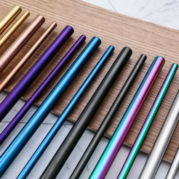 Stainless Steel Reusable Straw Set