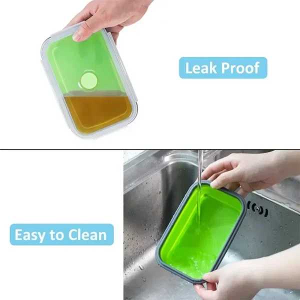 Collapsible Silicone Bento Lunch Box