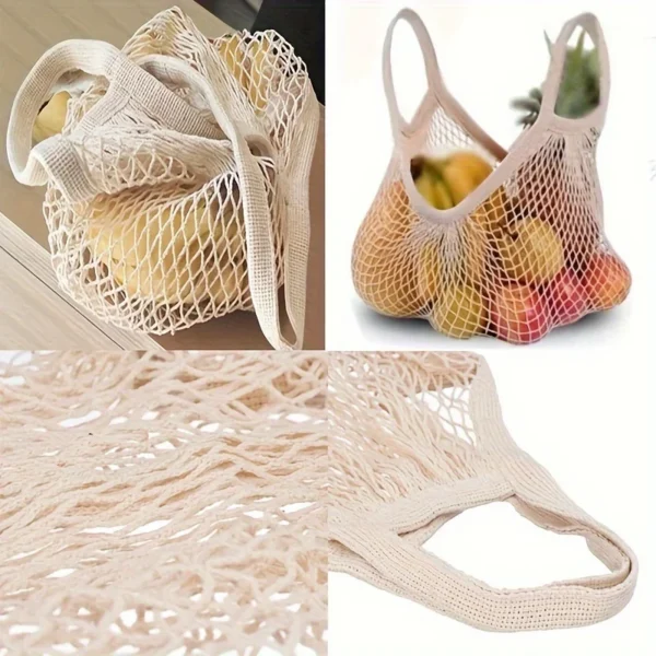 Reusable Cotton Net Grocery Tote