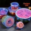 Reusable Silicone Stretch Lids — Set of 6