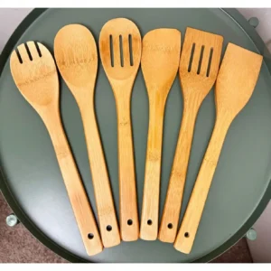 Natural Bamboo Utensil Set — 6 Piece