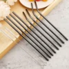 Black Stainless Steel Reusable Straw Set