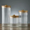 Sd7227537c550401b8799fe7db27d2f4d3.webp Glass Storage Jars with Bamboo Lids — Set