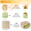 Reusable Beeswax Food Wraps — 9 Pack
