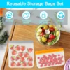 Reusable Silicone Food Storage Bags — 12 Pack