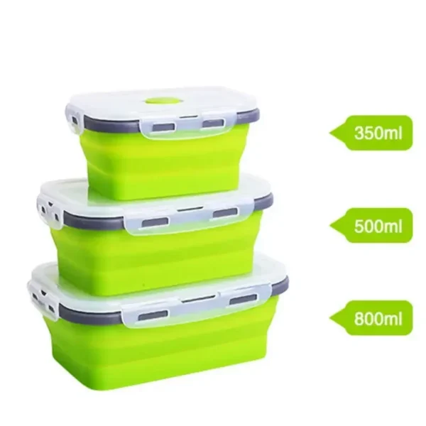 Collapsible Silicone Bento Lunch Box