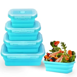 Sf44e6e5863f44f6e9fa0d1cddff95bc56.webp Collapsible Silicone Bento Container Set